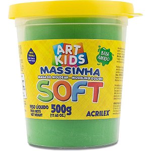 Massa para Modelar SOFT 500G.VERDE Bs.amido