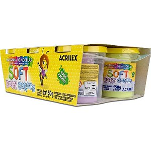 Massa para Modelar SOFT BABY Color 150G 6CORES