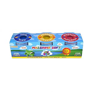 Massa para Modelar Pote 140G Utiguti KIT C/3CORES