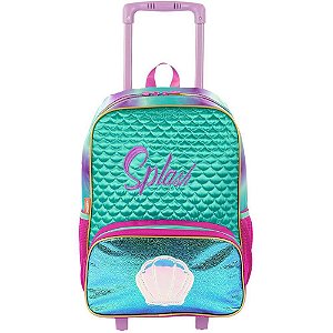 Mochila Infantil com Rodinha Mermaid G Colorida 48CM