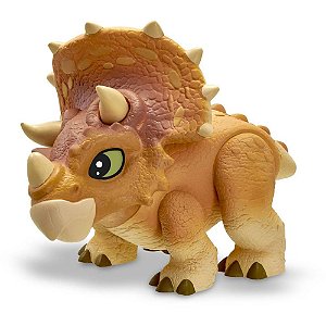 Boneco e Personagem Jurassic WORLD Triceratops
