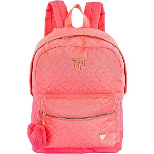 Mochila Capricho CRUSH G Pessego 42CM