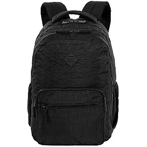 Mochila College Crinkle 46CM Preto