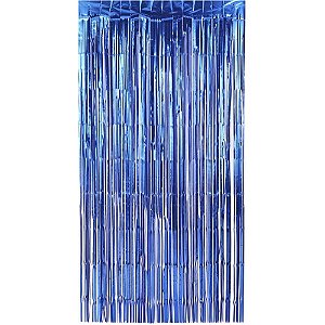 Artigo para Decoracao Cortina Metaliz. Azul 1X2M