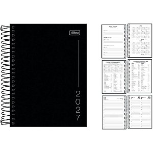 Agenda 2024 Pepper Preta CD Espiral 160FLS