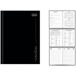 Agenda 2024 Pepper Preta CD Costurada 160F