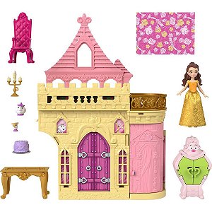 Boneca Disney Princesa Mini Castelo da Bela