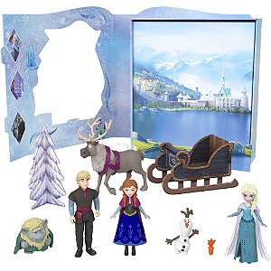 Boneca Disney Frozen Mini Livro Historias
