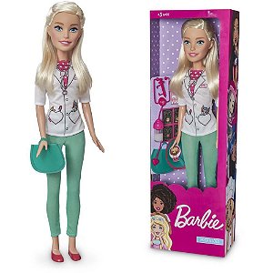 Boneca Barbie - 70 CM - Barbie Profissões - Veterinária - Pupee