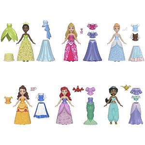 Boneca Disney Princesa Mini Coleção Moda (S)