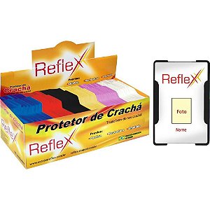 Protetor para Cracha Plastico Cores SORT.54X86MM