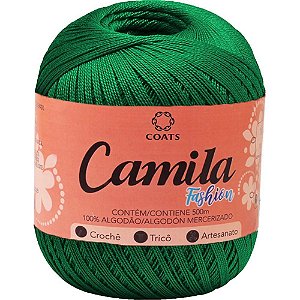 Linha para Croche Camila Fashion 00229 Verde Bandeira PCT.C/06
