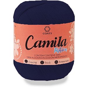Linha para Croche Camila Fashion 00150 Azul Marinho PCT.C/06