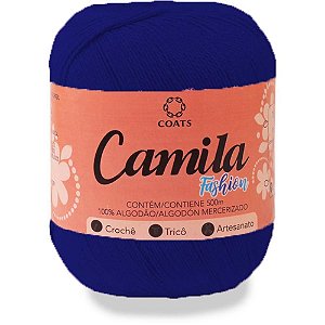 Linha para Croche Camila Fashion 00139 Azul Royal PCT.C/06