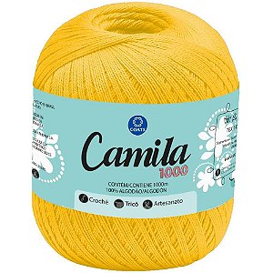 Linha para Croche Camila 00298 Amarelo PCT.C/06