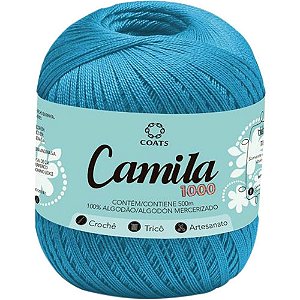 Linha para Croche Camila 00130 Azul Medio PCT.C/06