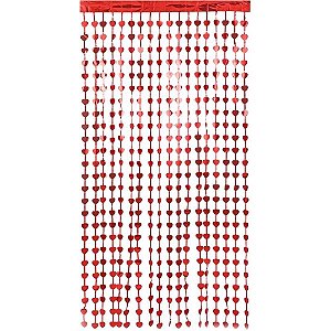 Artigo para Decoracao Cortina Metaliz. Corac VM 1X2M