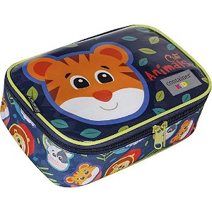 Estojo Tecido BOX Container KIDS Animals