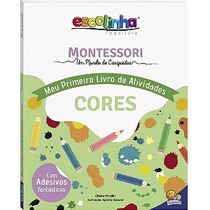 Livro de Atividades Escolinha Montessori Cores 56P