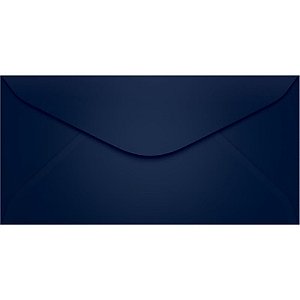 Envelope Oficio Colorido 114X229 Azul Escuro