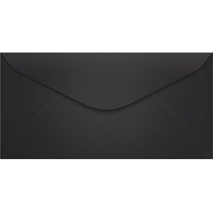 Envelope Oficio Colorido 114X229 Preto