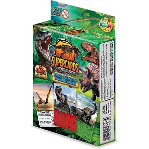 Jogo de Cartas Supercards Dinossauros 55CTS