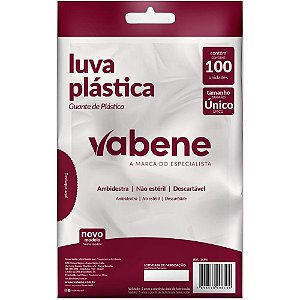 Luva Plastica Descartavel Tam.unico