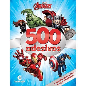 Livro Infantil Colorir Vingadores 500 Adesivos 44PGS