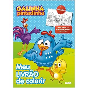 Livro Infantil Colorir Galinha Pintadinha Livro Tapet