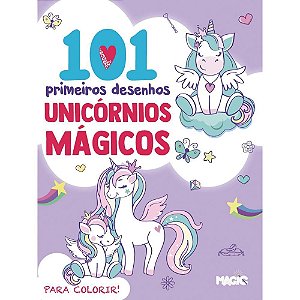 Livro Infantil Colorir 101 Desenhos Unicornios 104PGS