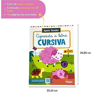 Livro Cartilha Letra Cursiva 48PGS 27X20CM