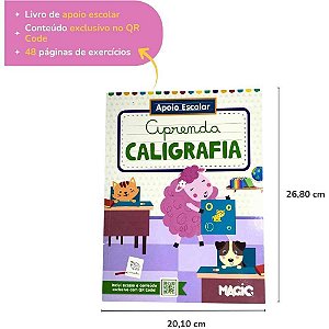 Livro Cartilha Aprenda Caligrafia 96P 27X20CM