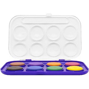 Aquarela Escolar CIS Estojo  8 Cores Estojo