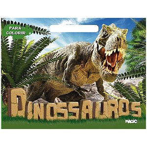 Livro Infantil Colorir Dinossauros Meu Blocao 48PGS