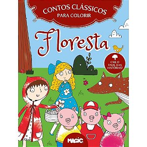 Livro Infantil Colorir Contos Classicos de Floresta