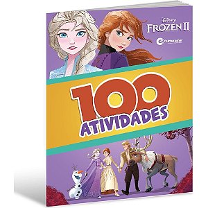 Livro Infantil Colorir Frozen 100 Atividades