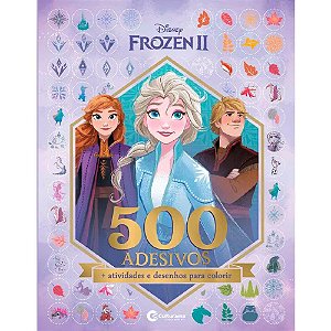 Livro Infantil Colorir Frozen II 500 Adesivos 44PGS