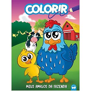 Livro Infantil Colorir Meus Amigos da Fazenda 16PGS