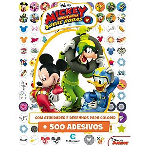 Livro Infantil Colorir Mickey Disney 500 Adesivos
