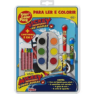 Livro Infantil Colorir Mickey Super Color PACK