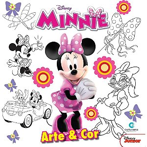 Livro Infantil Colorir Minnie ARTE e COR 27X27 36PGS