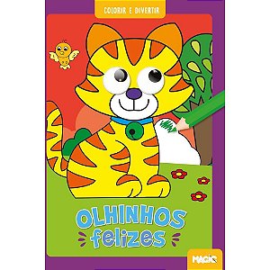 Livro Infantil Colorir Olhinhos Felizes