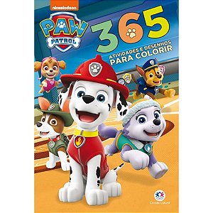 Livro Infantil Colorir Patrulha Canina 365 Atividades