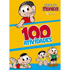Livro Infantil Colorir Turma da Monica 100 Atividades