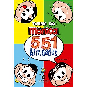 Livro Infantil Colorir Turma da Monica 551 Atividades
