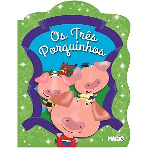 Livro Infantil Ilustrado os TRES Porquinhos Recortado