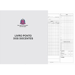 Livro Ponto Docentes 100F. 280X310MM 100 Folhas - Tamoio