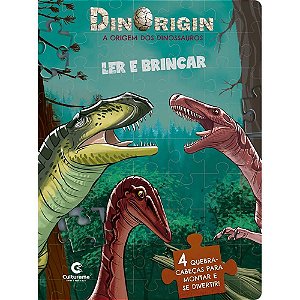 Livro QUEBRA-CABECA Dinossauros LER e Brincar