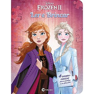 Livro QUEBRA-CABECA Frozen LER e Brincar