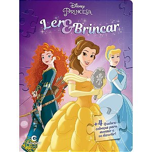 Livro QUEBRA-CABECA Princesas LER e Brincar